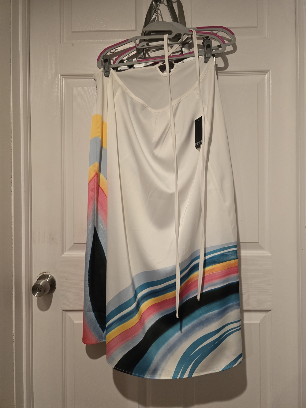 Eloquii Overlap Tie Midi Skirt - Picture 4 of 5